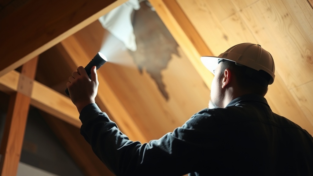 Professional roof leak detection inspection in Milwaukee