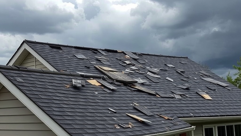Storm damage roof repair services in Milwaukee